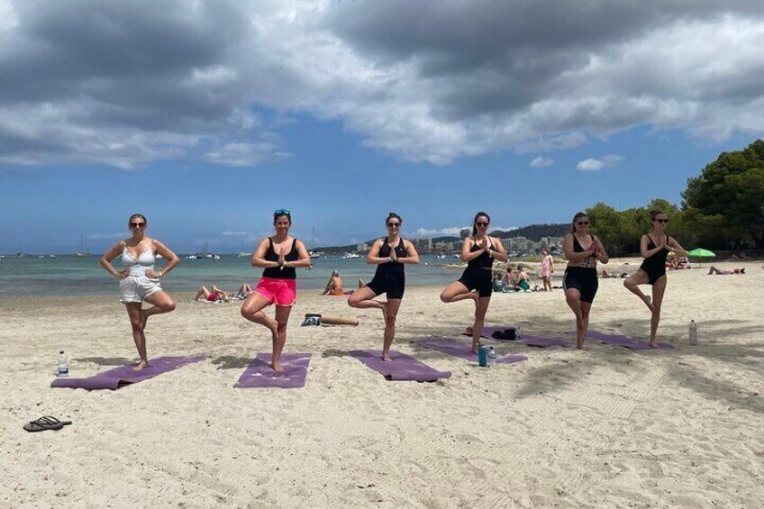 1 Hour Ibiza Beach Yoga Class