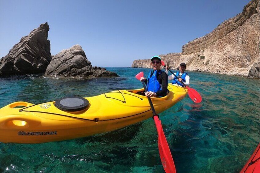 Enchanting Semi Private Kayaking Tours in Milos