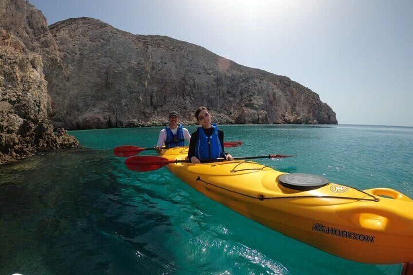 Enchanting Semi Private Kayaking Tours in Milos