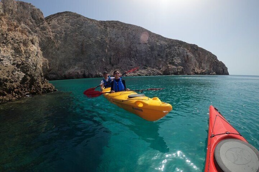 Enchanting Semi Private Kayaking Tours in Milos