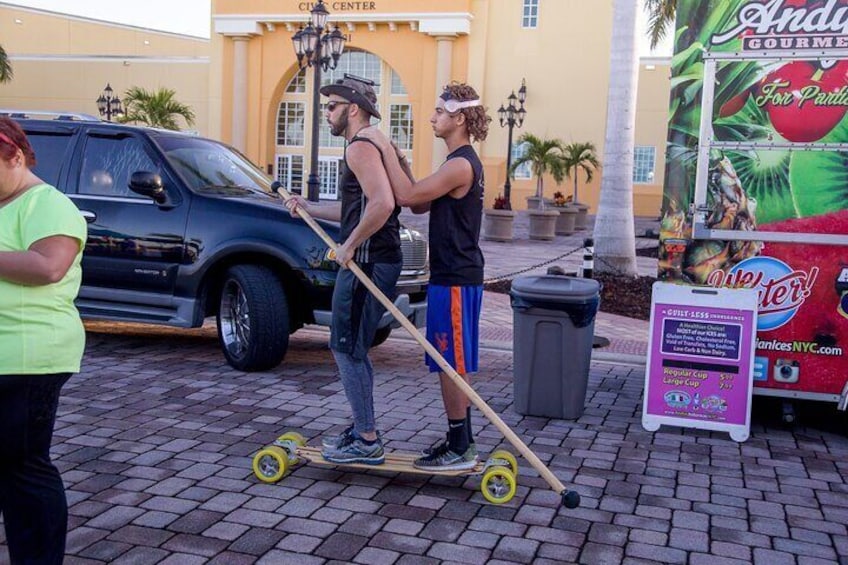 Double DonkBoard Land Paddle (Skate Poling)