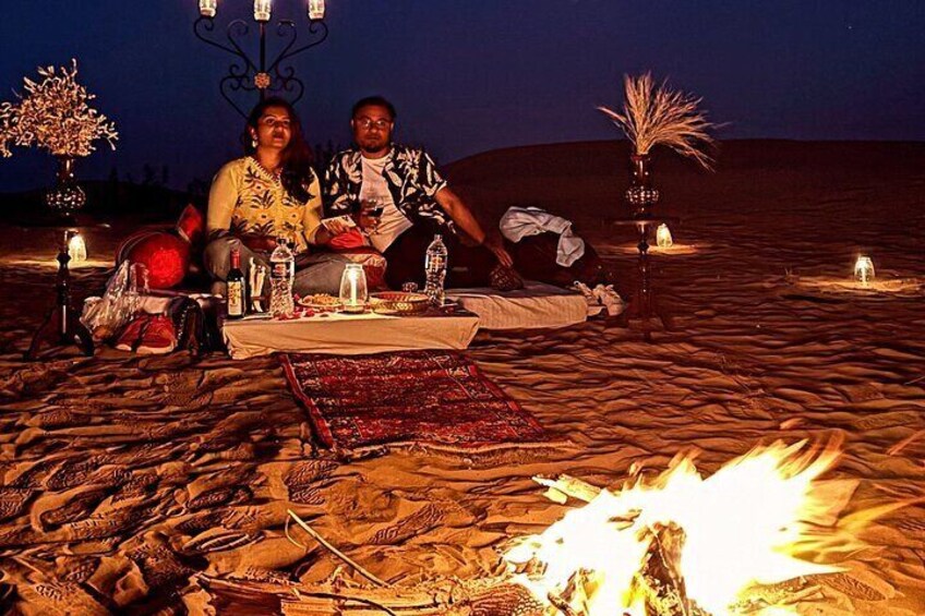 Dinner With Bonfire