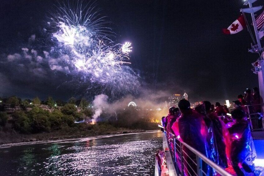 Fireworks from Hornblower Boat