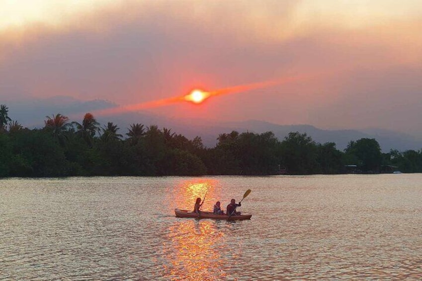 Sunset Scenic Kayaking and Swimming Activity