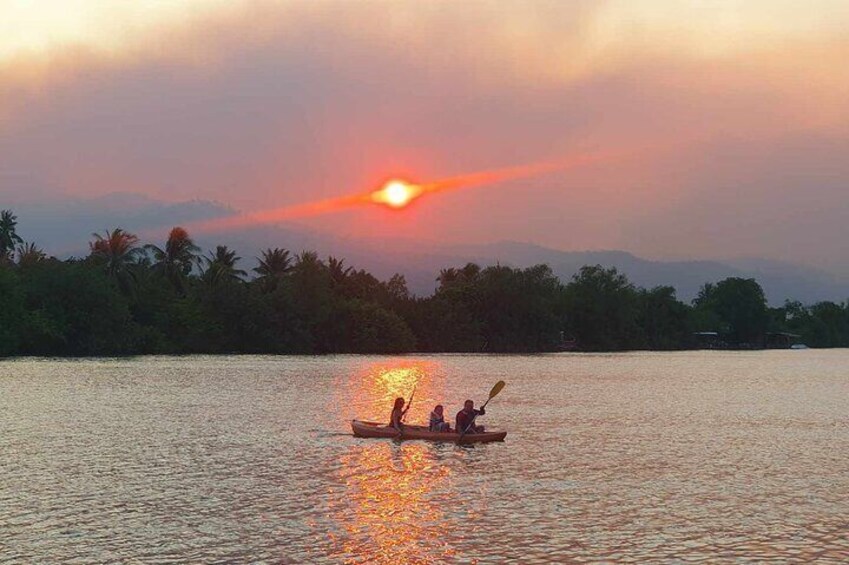 Sunset Scenic Kayaking and Swimming Activity