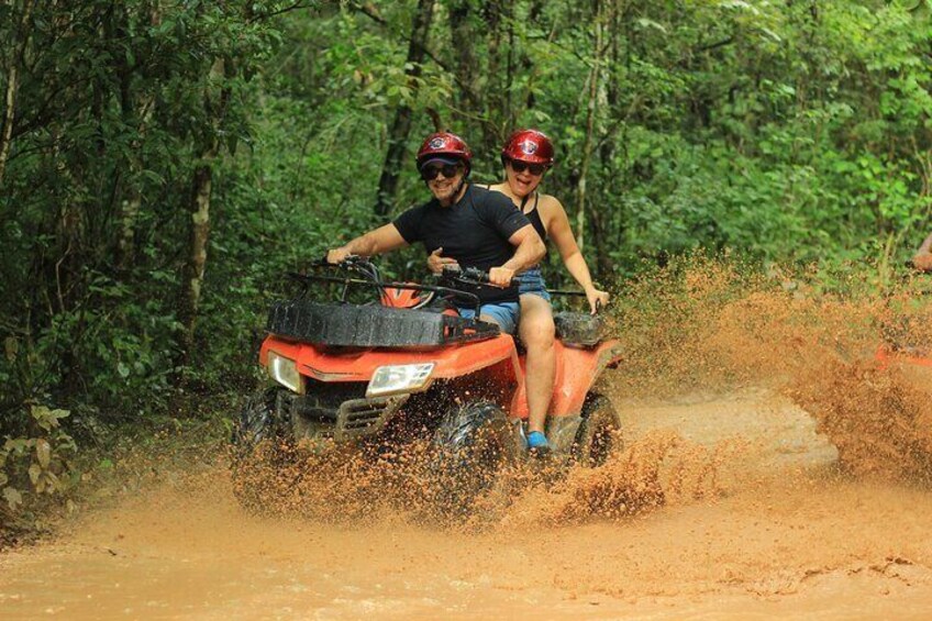 ATV Tour from Tulum or Riviera with Ziplines and Cenote Swim Day