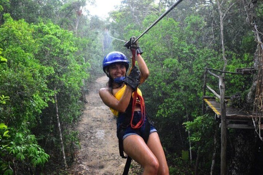 ATV Tour from Tulum or Riviera with Ziplines and Cenote Swim Day