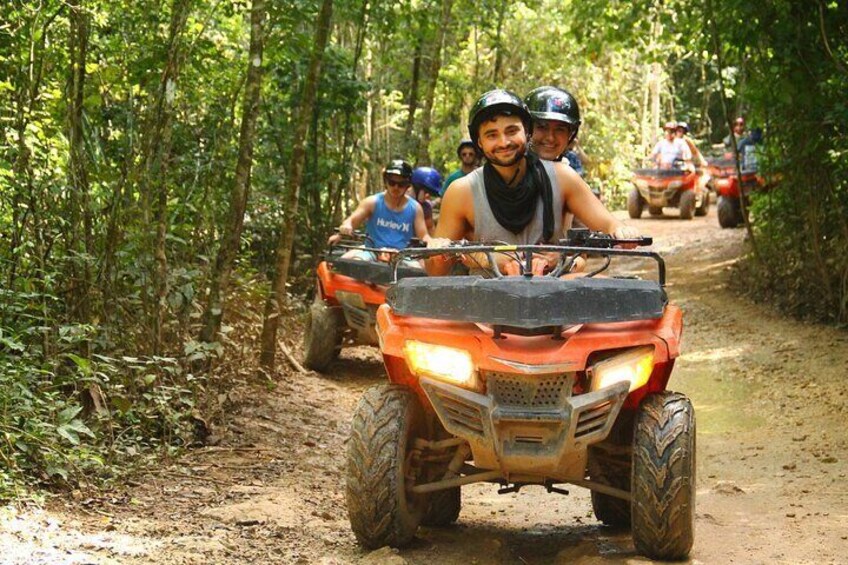 ATV Tour from Tulum or Riviera with Ziplines and Cenote Swim Day