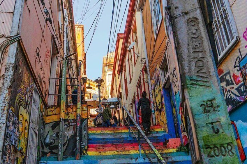 Valparaiso Art and Culture with wine tasting in Casablanca