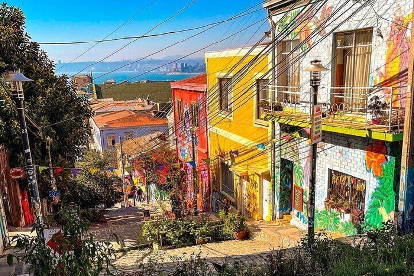 Valparaiso Art and Culture with wine tasting in Casablanca