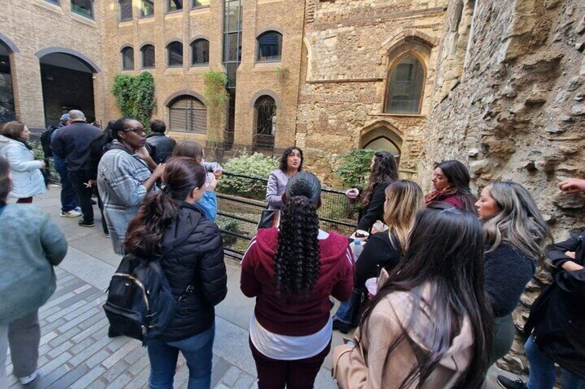 Learning about the history of Borough Market 
