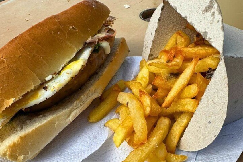 A "choripan" on the waterfront - Buenos Aires