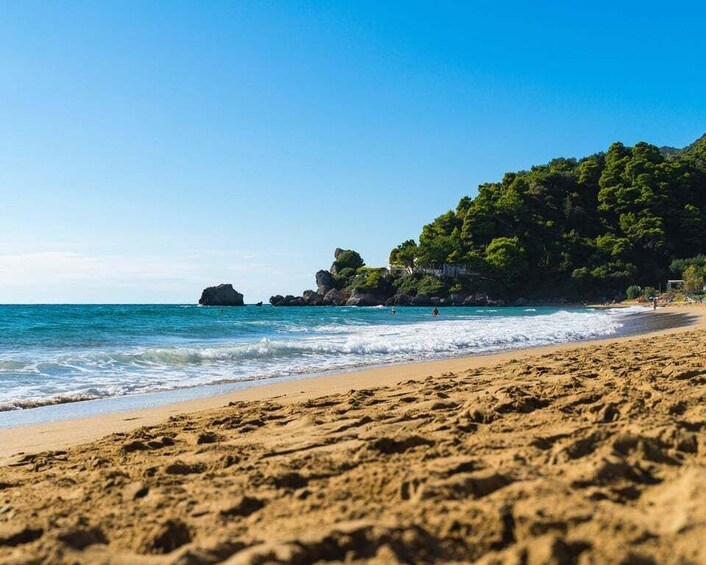 Corfu Beach Escape: Private Tour to Glyfada & Corfu Town