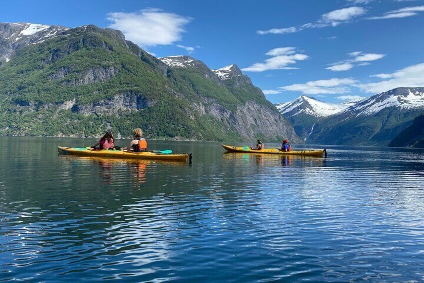 Fjord paddle in Hellesylt - Half Day Kayaking Tour