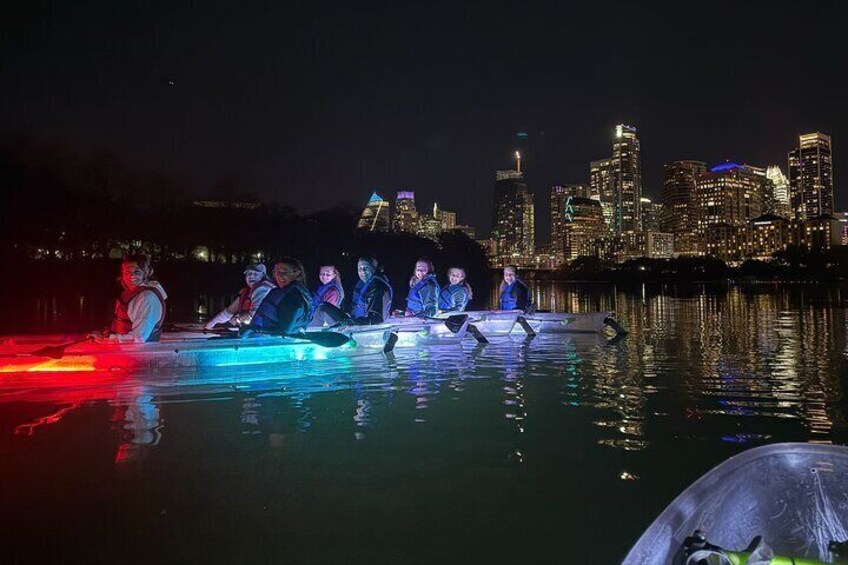 Night Glow Tour - Get Up And Go Kayaking Austin, Texas.