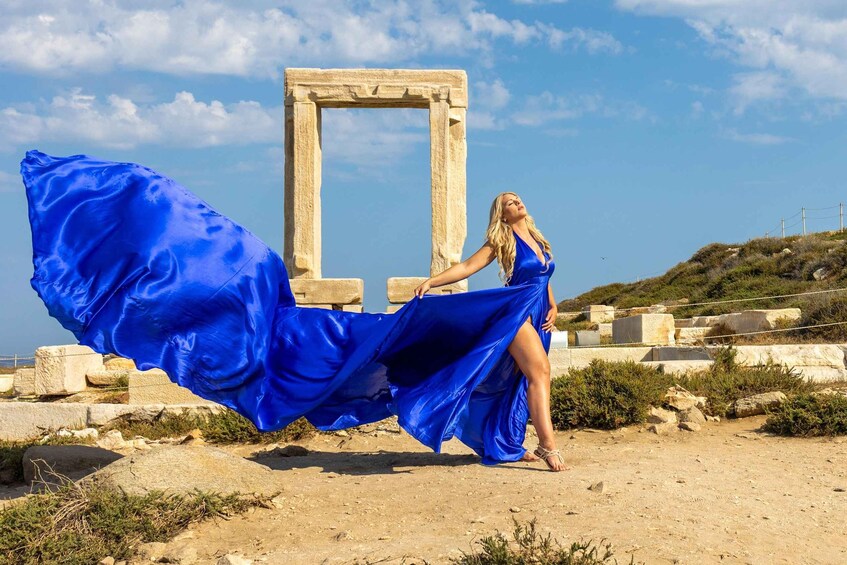 Naxos Flying Dress Photo Shooting