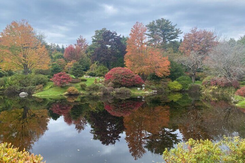 Autumn at one of the many lovely gardens near the edges of Acadia.