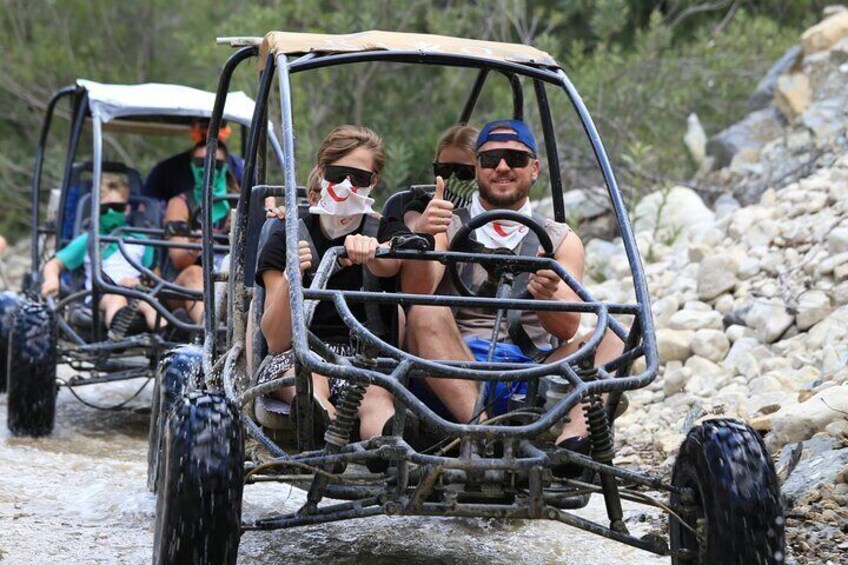 Full Day Rafting, Buggy Safari and Zipline Activity from Antalya