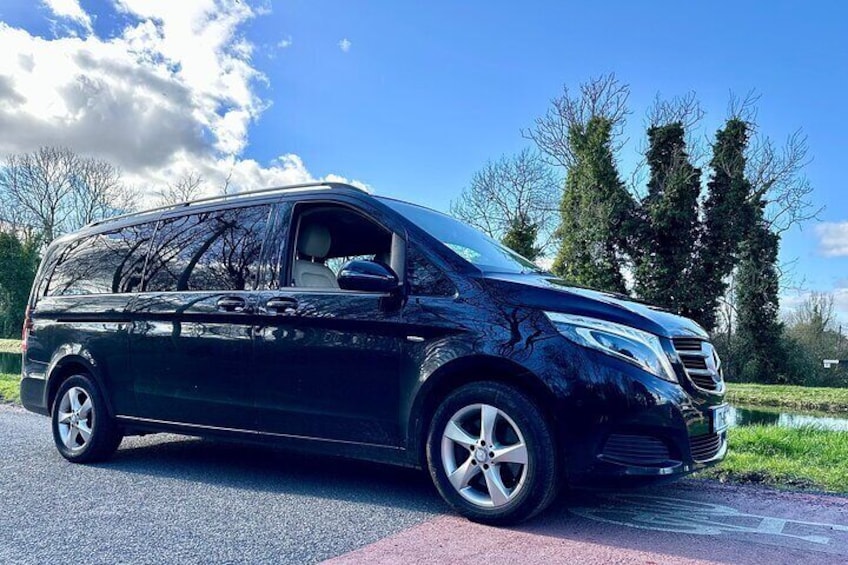 You will be travelling with one of our luxurious Mercedes Vehicles 