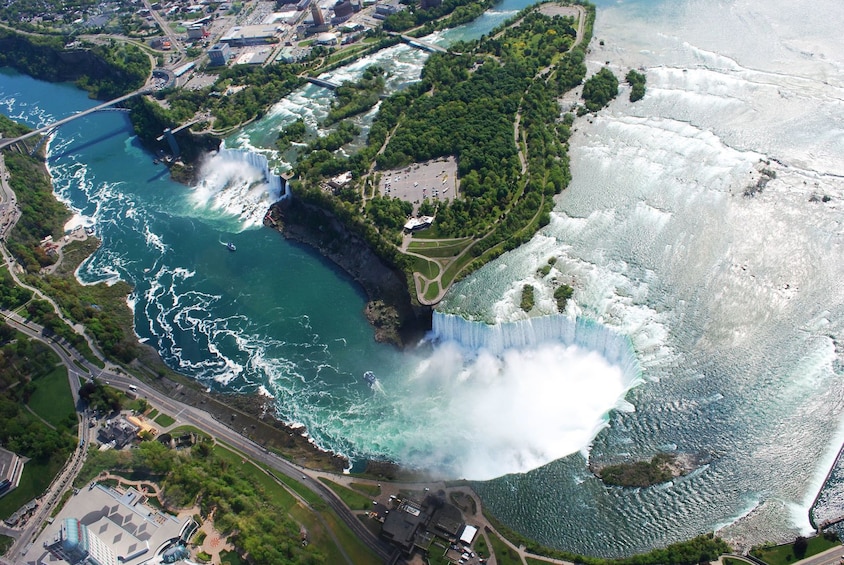 Aerial view of Niagara Falls