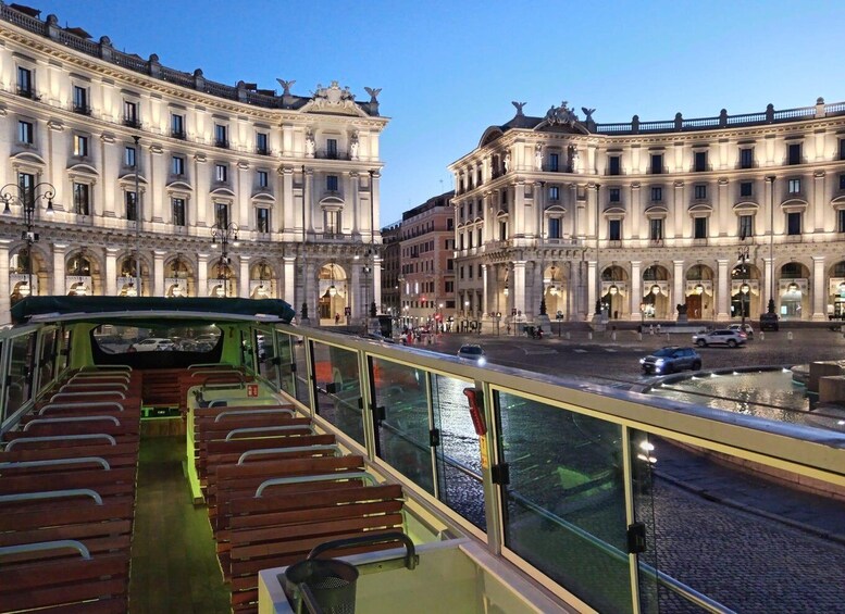 Picture 3 for Activity Rome: Nighttime Tour by Open-Top Bus with Tasting Stop