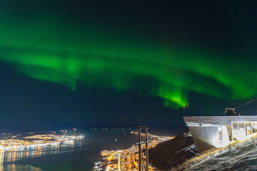 Picture 1 for Activity From Tromsø: Evening Fjellheisen Snowshoe Hike and Cable Car