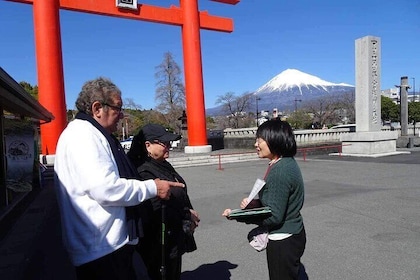 Lake, Shiraito Falls, Sengen Shrine from Shimizu Port /saloon taxi