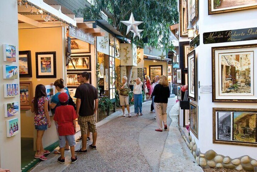 Laguna Beach art galleries.