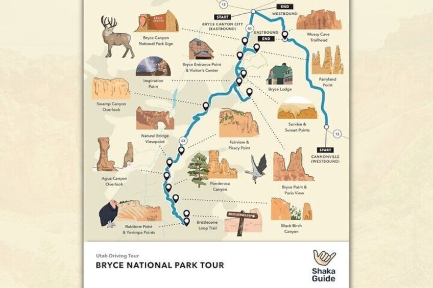 Bryce Canyon Map