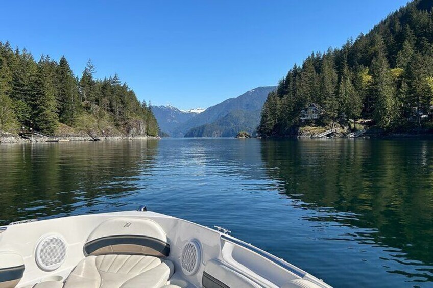 Beautiful Indian Arm off Burrard Inlet, Vancouver, BC
