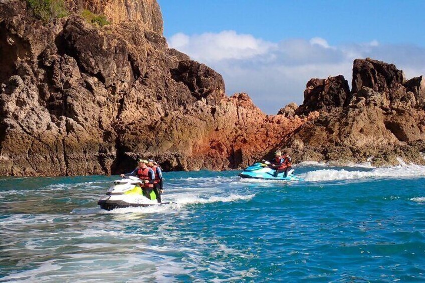 Magnetic Island Jet Skis discovering the rocky headlands Magnetic Island is famous for.