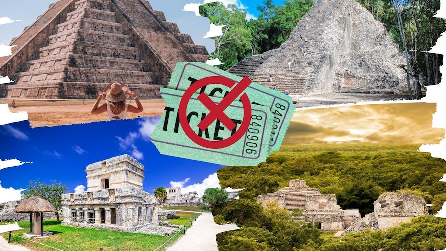 Mayan Ruins of Mexico Self-Guided Walking Tour Bundle