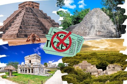 Mayan Ruins of Mexico Self-Guided Walking Tour Bundle