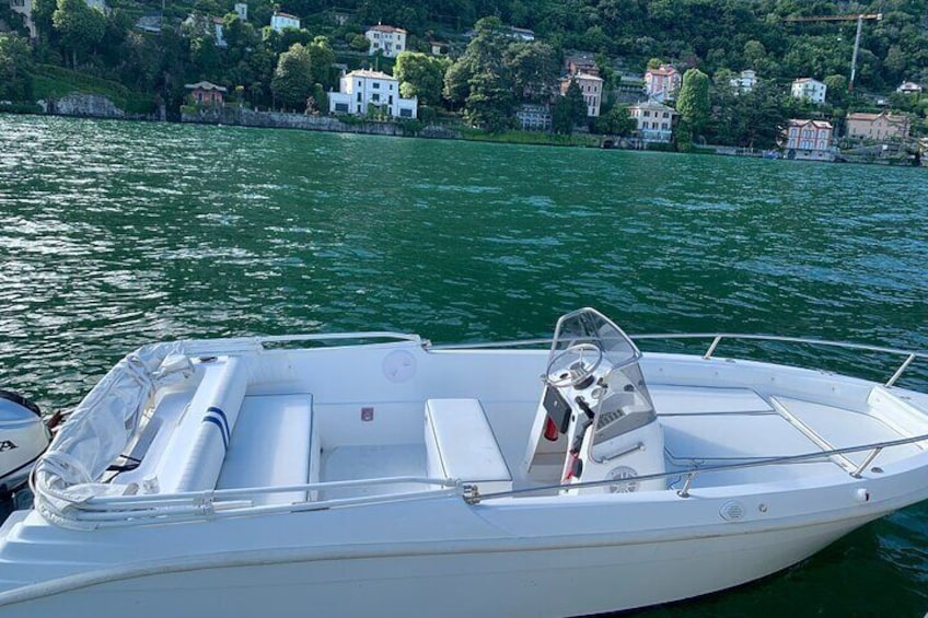 Self Driving Boat Tour in Como Italy