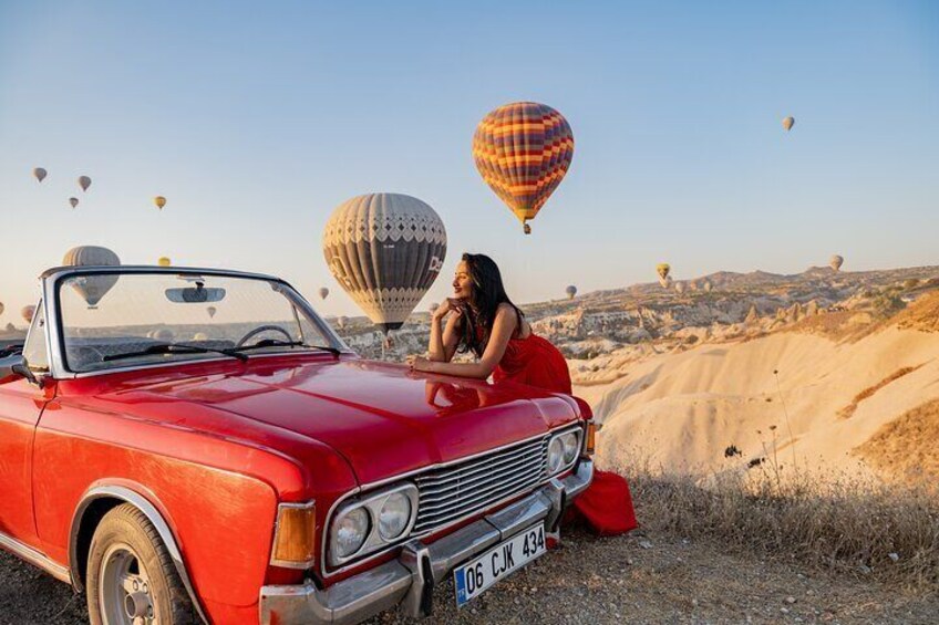 Cappadocia Classic Car Sunset or sunrise