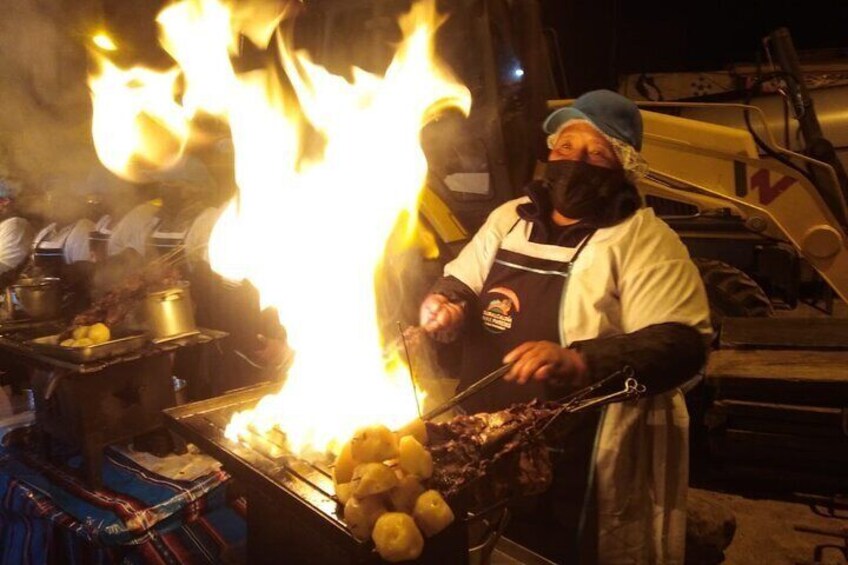 Anticucho paceño (Street food)