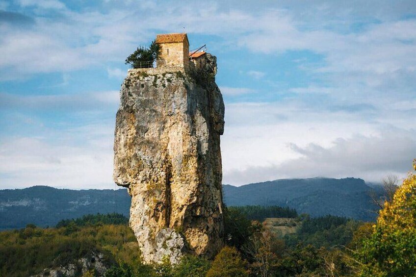 Katskhi Pillar with church on top