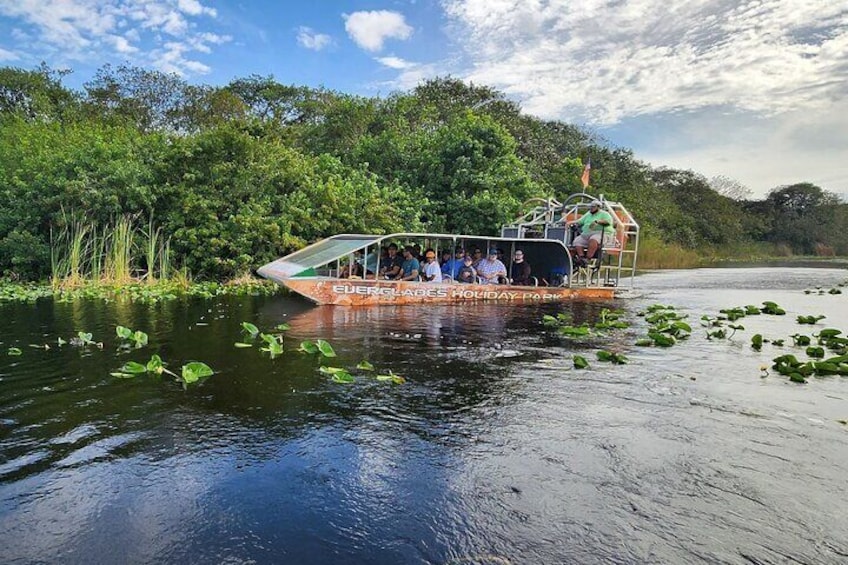 Everglades Airboat Ride and Bus transfer from Miami Beach