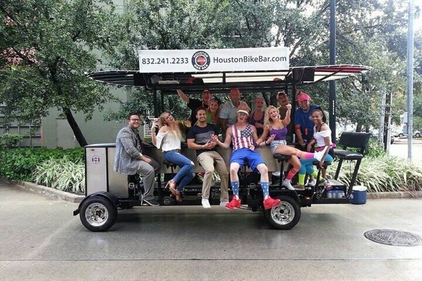 Houston Bike Bar 2 Hour Party Bike Tour in Houston