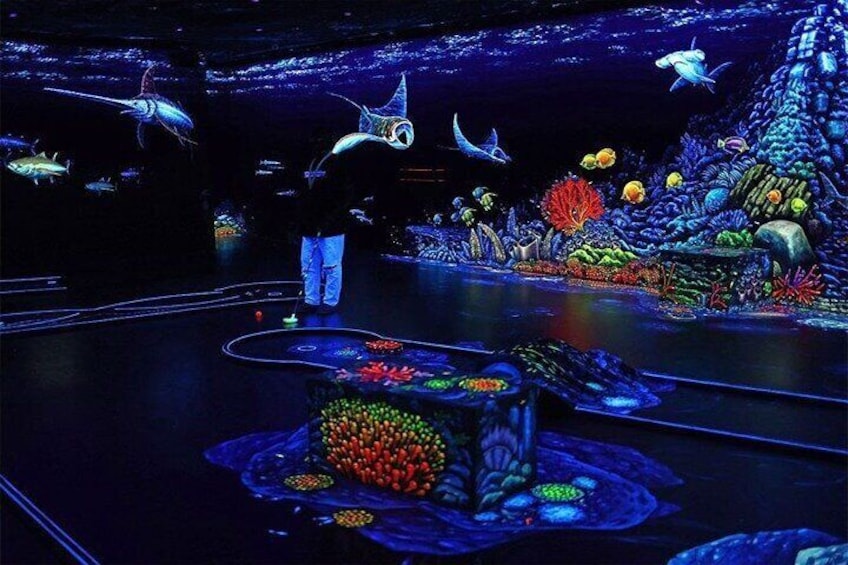 3d Blacklight Minigolf Ticket - Jbr / Marina Dubai