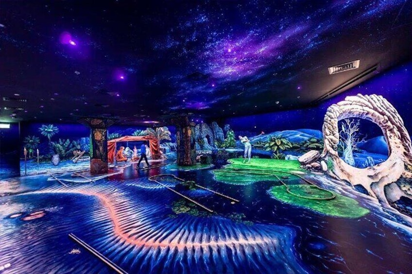 3d Blacklight Minigolf Ticket - Jbr / Marina Dubai