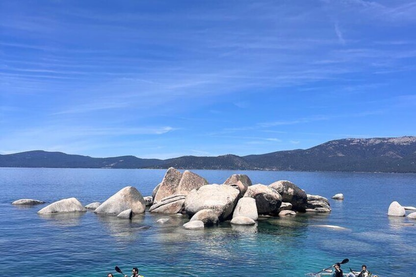 Clear Kayak Paddle Tour at Cave Rock