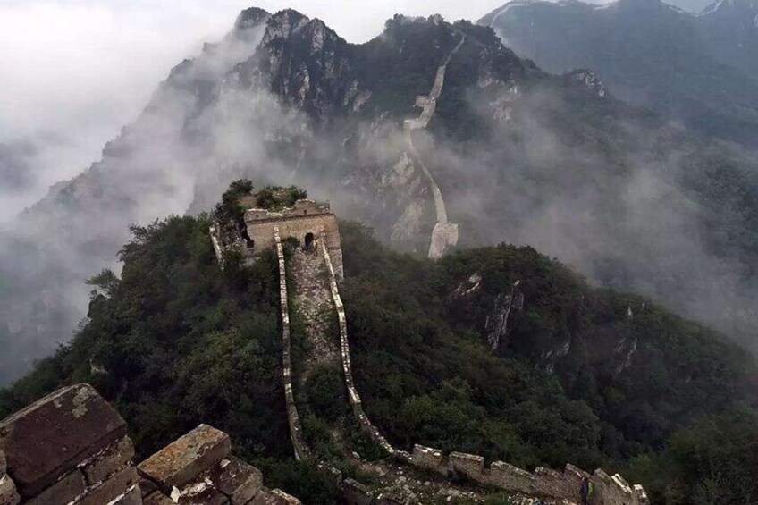 Jiankou in rain