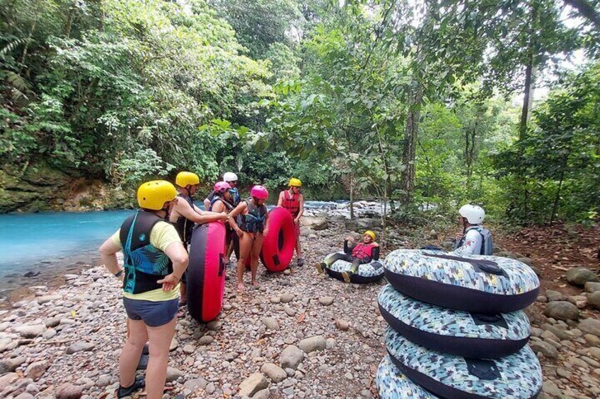 Tubing in Rio Celeste