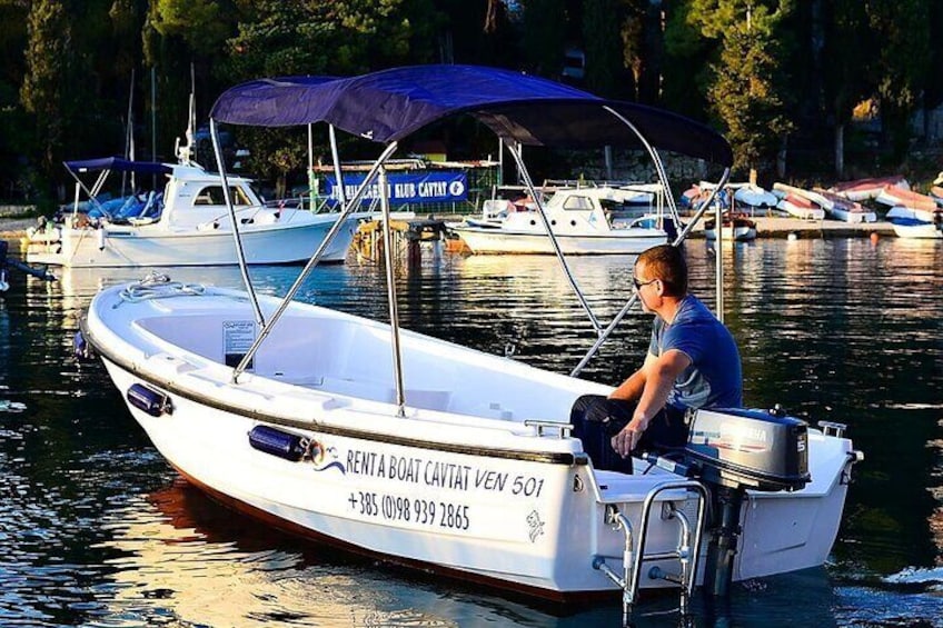 Boat for sunset cruise