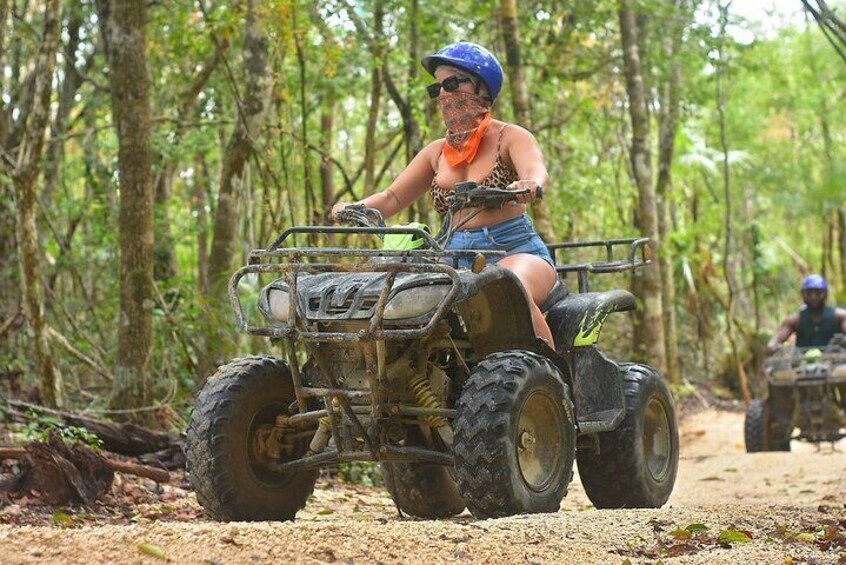 Jungle Adventure with ATV Rides, Zip Lines, and Mayan Cenote 