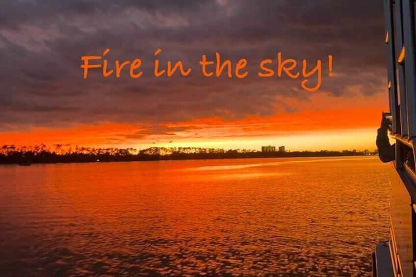 An epic sunset cruise!