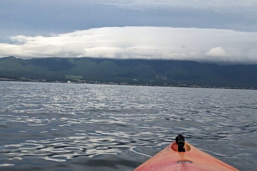 kayaking on Lake Biwa