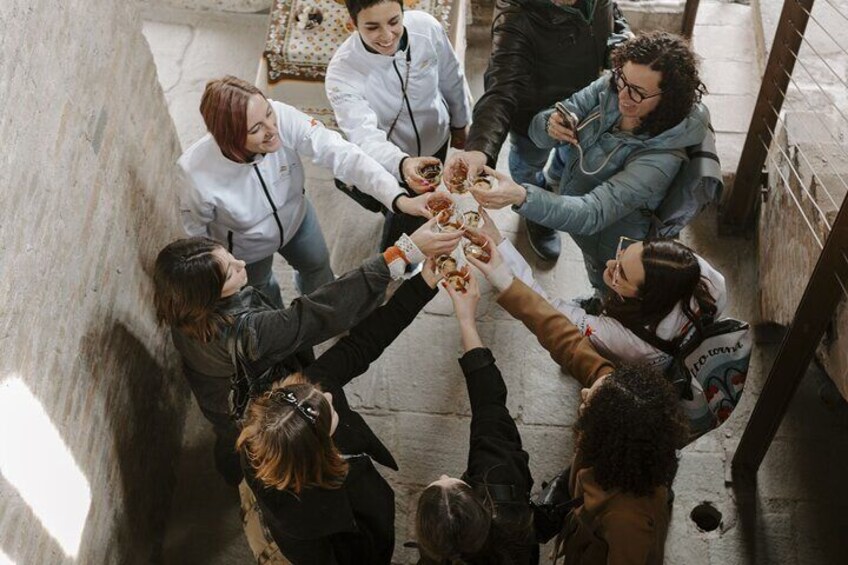 Visit to the bell tower of the Cathedral of Alba with sweet tasting