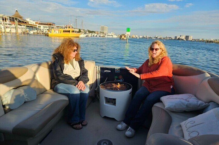 Sightseeing Cruises by the cozy fire.
